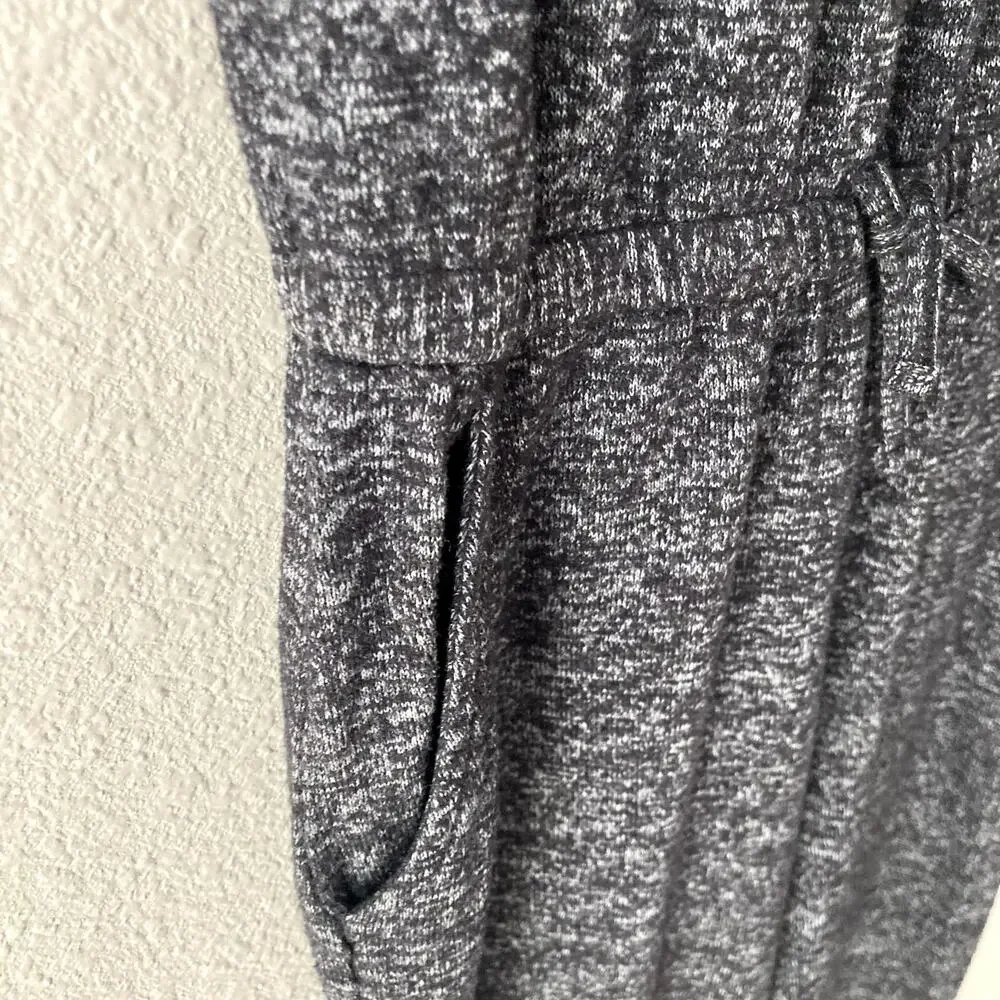 Old Navy Plush Short Sleeve Jumpsuit - Black Jack Space Dye - Medium 8